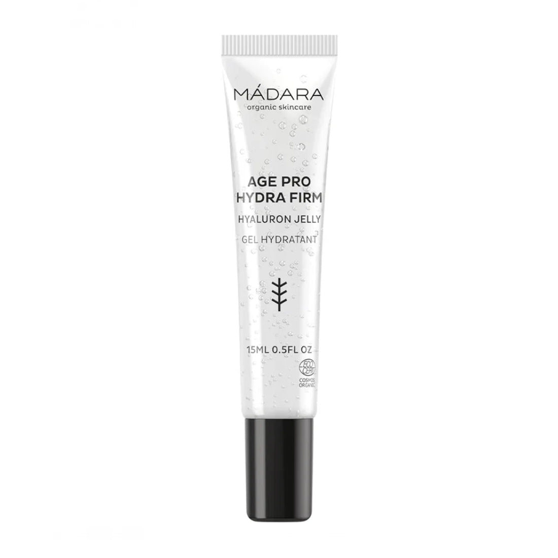 Formato mini de 15ml del gel hidratante de ácido hialurónico Mádara Age Pro.