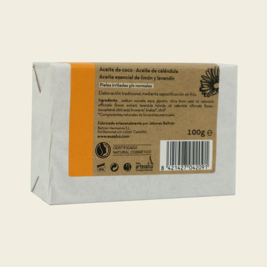 Jabón natural de Caléndula (100g) | Piel Sensible e Irritada