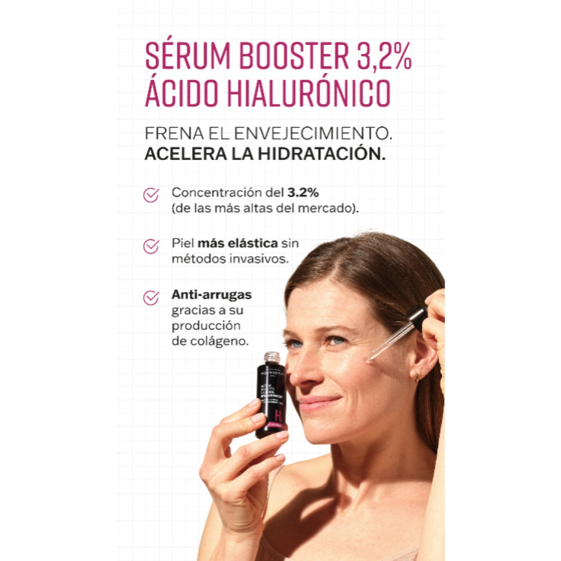 Sérum Booster Ácido Hialurónico 3,2% | Hidratación y Firmeza