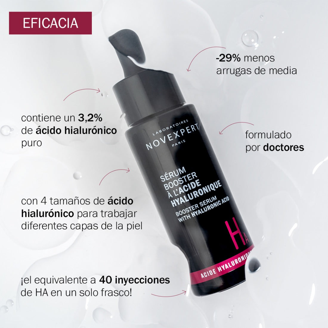 Sérum Booster Ácido Hialurónico 3,2% | Hidratación y Firmeza