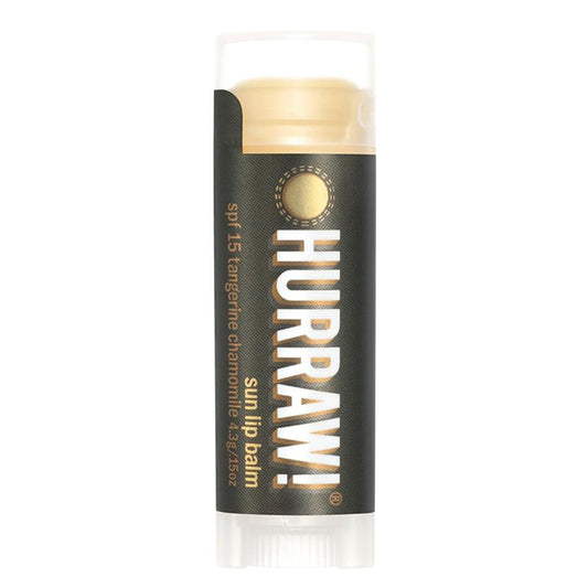 Bálsamo labial natural Hurraw de Mandarina y Manzanilla con protección solar SPF 15.