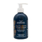 Botella azul con dispensador del Tratamiento Reconstructor con Péptidos de Levadura de MaterNatura, diseñado para cabello dañado.